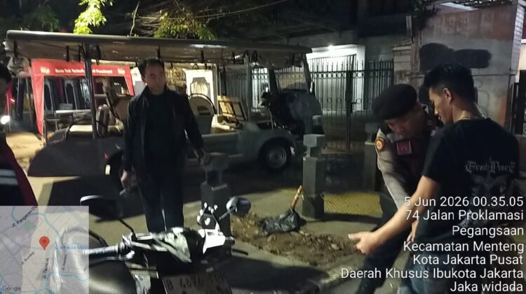 Razia Stasioner di Jalan Proklamasi, Polisi Tingkatkan Pengawasan Demi Keamanan Menteng