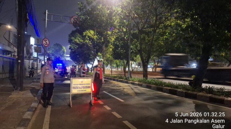 Operasi Cipta Kondisi Polsek Johar Baru, Persempit Ruang Gerak Pelaku Kejahatan Jalanan