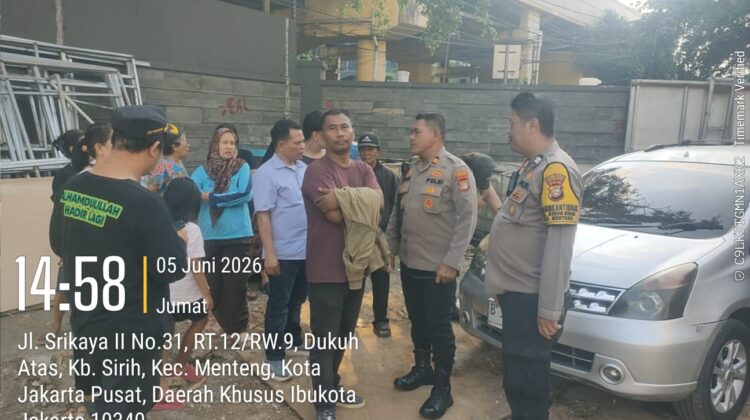 Polsek Metro Menteng Gerak Cepat Mediasi Keluhan Warga Terkait Proyek di Jalan KH Wahid Hasyim