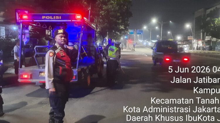 Cegah Gangguan Kamtibmas, Polsek Tanah Abang Intensifkan Patroli Malam Hingga Dini Hari