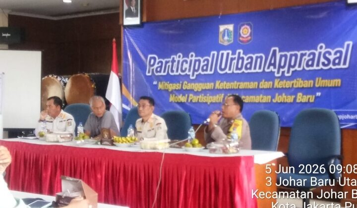 Cari Solusi Bersama, Tiga Pilar dan Warga Johar Baru Bahas Pencegahan Gangguan Kamtibmas