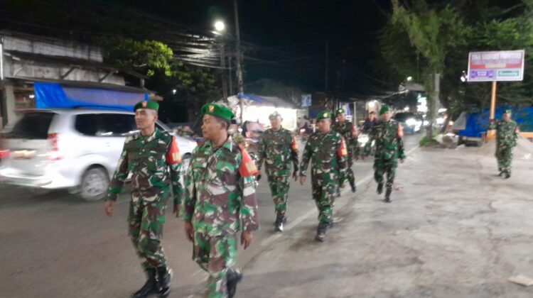 Koramil 10/Sepatan Gelar Patroli Malam Jaga Wilayah Rawan Tindak Kejahatan