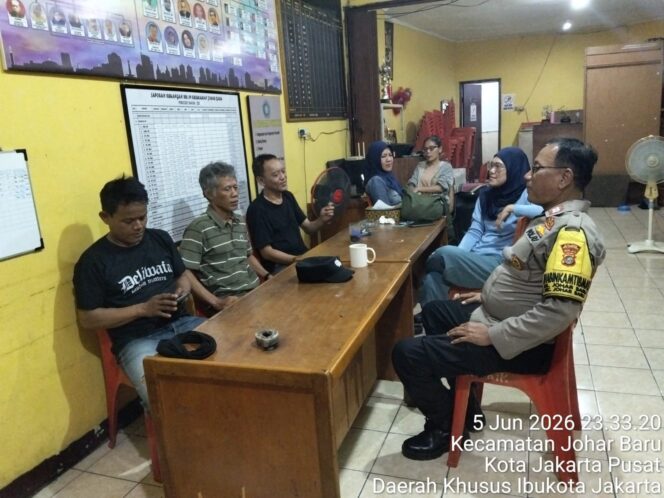 
					Cooling System Malam Hari, Polisi dan Pengurus RW 09 Bersinergi Cegah Tawuran di Johar Baru