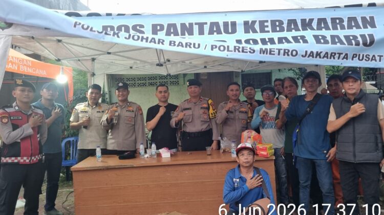 Tiga Pilar Siaga Penuh, Pastikan Korban Kebakaran Tanah Tinggi Aman dan Terlayani