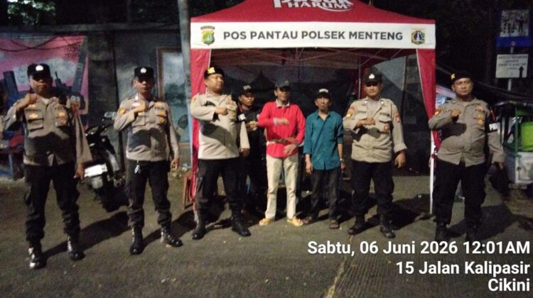 Perbatasan Kwitang–Kalipasir Dijaga Ketat, Patroli Cipkon Menteng Antisipasi Guankamtibmas Malam Hari