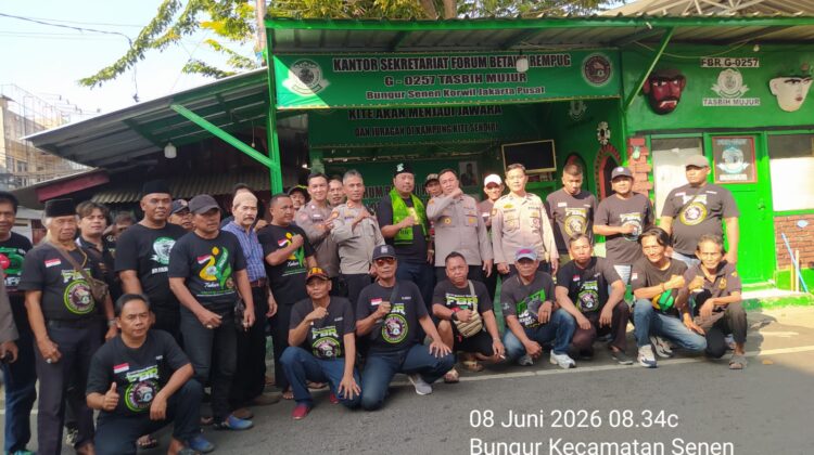 Polsek Senen Gencarkan Cooling System, Sambangi Gardu FBR di Bungur