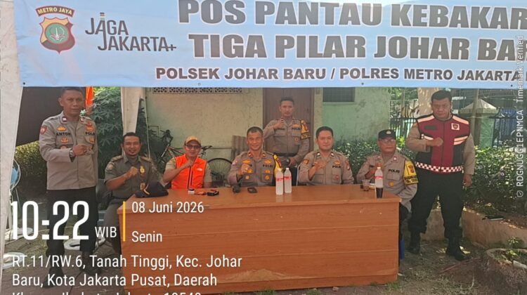 Pos Terpadu Tiga Pilar Siaga Penuh, Hadirkan Rasa Aman Dan Dukungan Moral Bagi Korban Kebakaran Di Tanah Tinggi