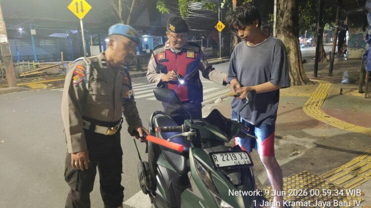 Antisipasi Tawuran dan Kriminalitas Jalanan, Polsek Johar Baru Gencarkan Operasi Cipta Kondisi