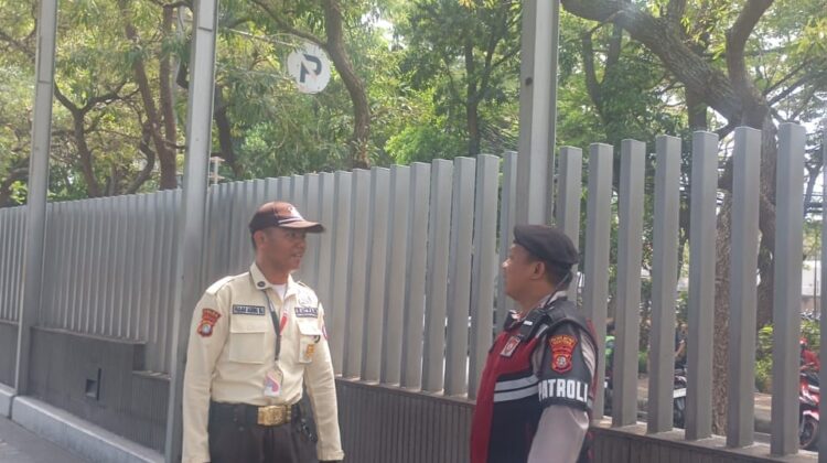 Personel Patmor Menteng Sambangi Gedung TCT Tower, Perkuat Keamanan Kawasan Thamrin