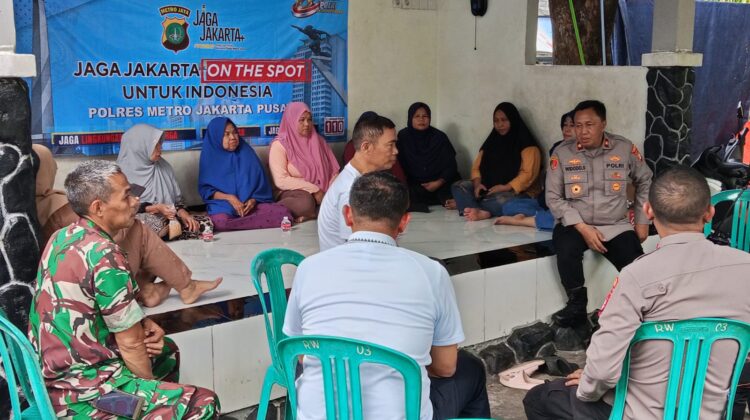 Polres Metro Jakarta Pusat Gelar “Jaga Jakarta On The Spot” di Kwitang, Warga Diimbau Perangi Narkoba dan Cegah Tawuran