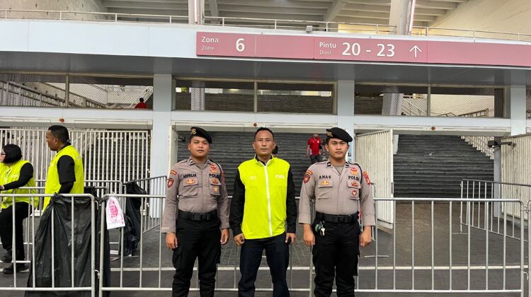 Pengamanan Laga FIFA Match Day Indonesia vs Mozambik di SUGBK Zona 6 Berjalan Aman dan Kondusif