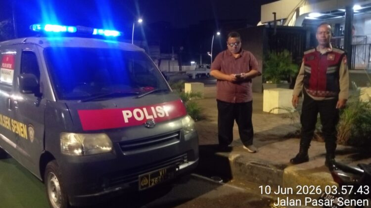 Polsek Senen Perkuat Pengamanan Dini Hari, Antisipasi Tawuran dan Kejahatan Jalanan