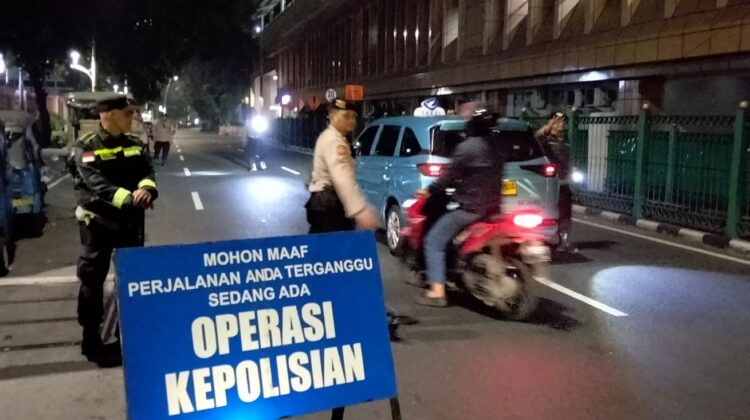 Polsek Metro Menteng Perketat Pengawasan di Pegangsaan Timur, Dua Motor Tanpa Surat Terjaring Razia