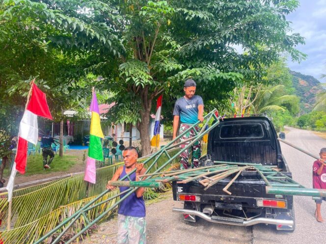 
					Tenda Digelar, Doa Memancar: Satgas Pamtas Yonarhanud 2 Kostrad Dukung Kegiatan Keagamaan Warga