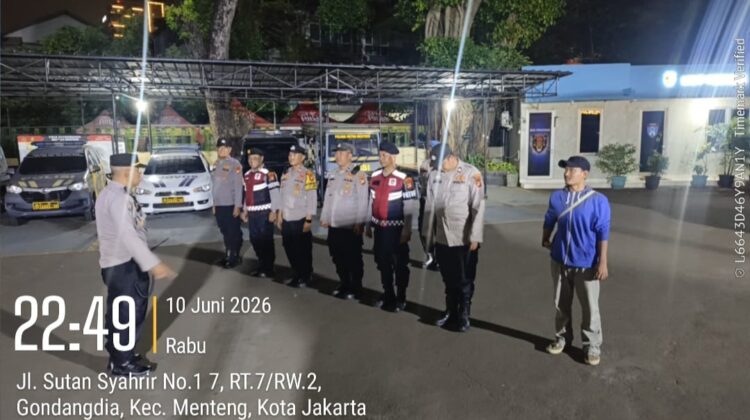 Apel Jaga Jakarta Digelar, Polsek Metro Menteng Siaga Antisipasi Gangguan Kamtibmas