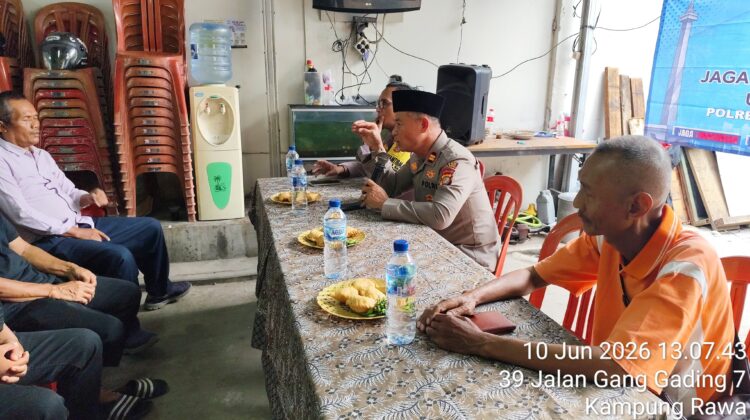 Jaga Jakarta On The Spot untuk Indonesia, Polres Metro Jakarta Pusat Serap Aspirasi Warga Kampung Rawa
