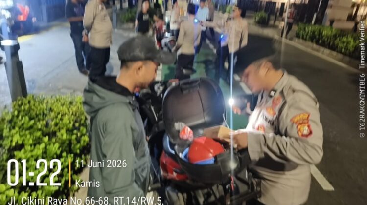 Razia Malam di Cikini Raya, Polsek Metro Menteng Tingkatkan Pengawasan Kamtibmas