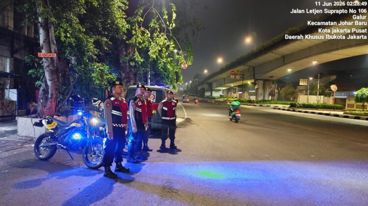 Blue Light Patrol Dini Hari, Polsek Johar Baru Perkuat Pengamanan di Titik Rawan