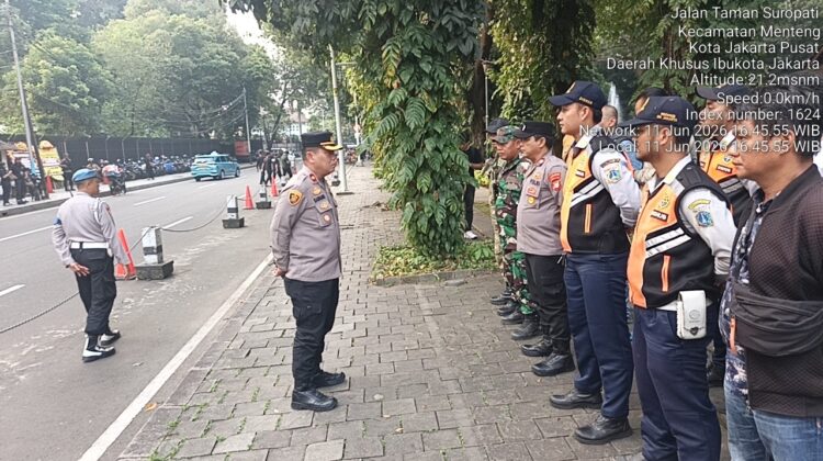Sinergitas TNI-Polri dan Instansi Terkait, Pengamanan Hari Kemerdekaan AS di Menteng Diperketat