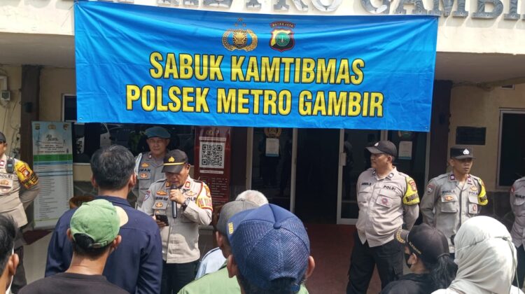 Polsek Metro Gambir Perkuat Sinergi Warga Lewat Apel dan Silaturahmi Sabuk Kamtibmas