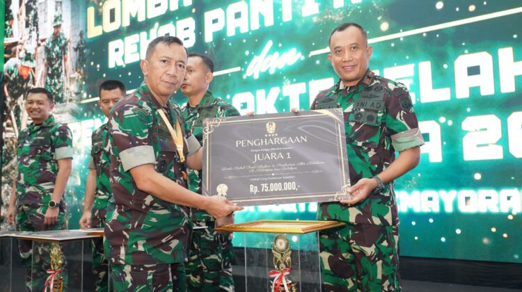 Korem 052/Wijayakrama Ukir Prestasi Nasional, Raih Penghargaan Lomba Karya Bakti TNI AD
