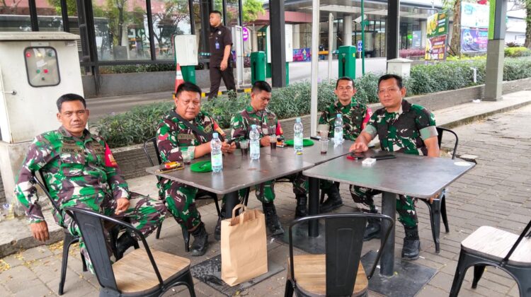 Koramil 14/Panongan Gelar Posko Siaga Pengamanan di Kawasan Mall Ciputra Citra Raya