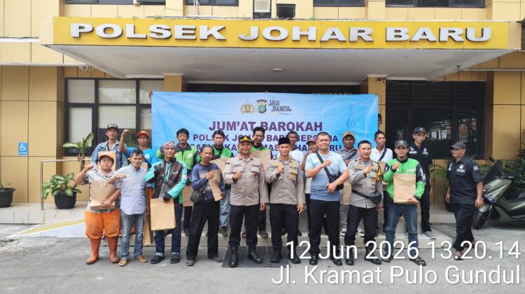Jumat Barokah Polsek Johar Baru, Perkuat Sabuk Kamtibmas dengan Kepedulian dan Kebersamaan