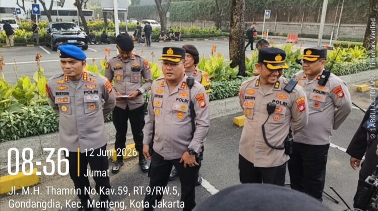 Apel Pengamanan Unjuk Rasa Mahasiswa di Bundaran HI, 598 Personel Disiagakan