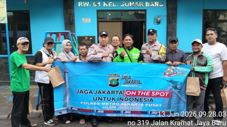 Jaga Jakarta On The Spot, Polsek Johar Baru Perkuat Sinergi Warga Ciptakan Kamtibmas Kondusif
