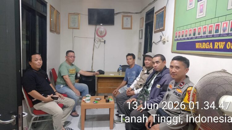 Patroli Satkamling di Tanah Tinggi, Polri dan Warga Perkuat Kewaspadaan Jaga Kamtibmas