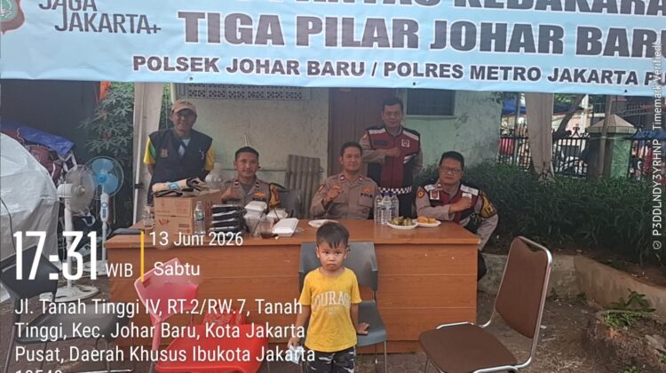 Tiga Pilar Hadir untuk Warga, Pos Terpadu Kebakaran Berikan Pengamanan dan Dukungan Moril bagi Korban di Tanah Tinggi