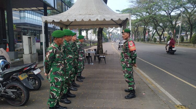 PERSONEL KORAMIL 14/PANONGAN LAKSANAKAN POSKO SIAGA PENGAMANAN, SITUASI WILAYAH TERPANTAU KONDUSIF