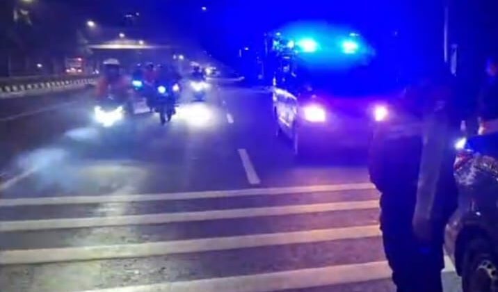 18 Personil Gabungan Dalm Giat Patroli Mobile Blue Light” Perkuat Keamanan Malam di Sawah Besar