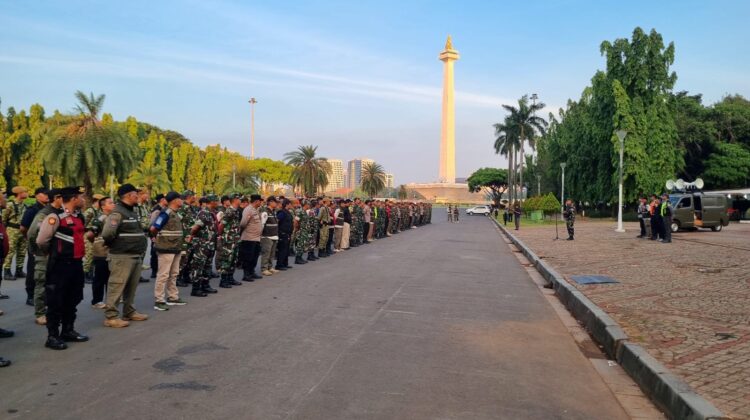 155 Personel Gabungan TNI-Polri dan Unsur Kewilayahan Gelar Patroli Komduk Jaga Kondusivitas Jakarta Pusat