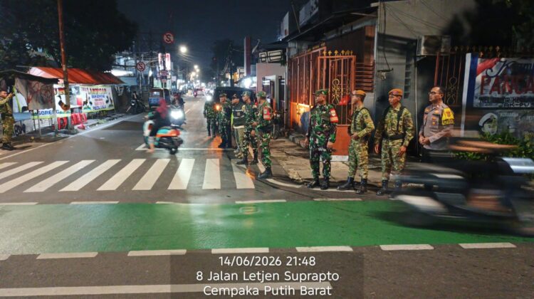 Patroli Komduk Gelombang II, TNI-Polri dan Satpol PP Perkuat Pengamanan Malam di Johar Baru