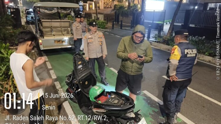 Polsek Metro Menteng Perketat Pengawasan di Jalan Cikini, Tiga Pelanggar Kendaraan Ditindak