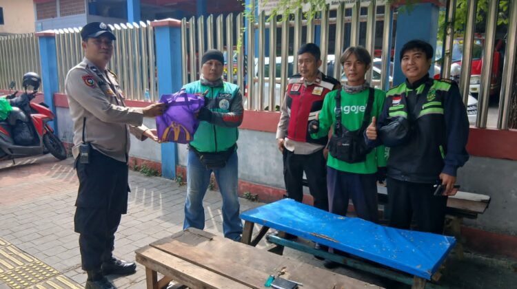 Polsek Senen Gandeng Komunitas Ojol dalam Program Jaga Jakarta On The Spot