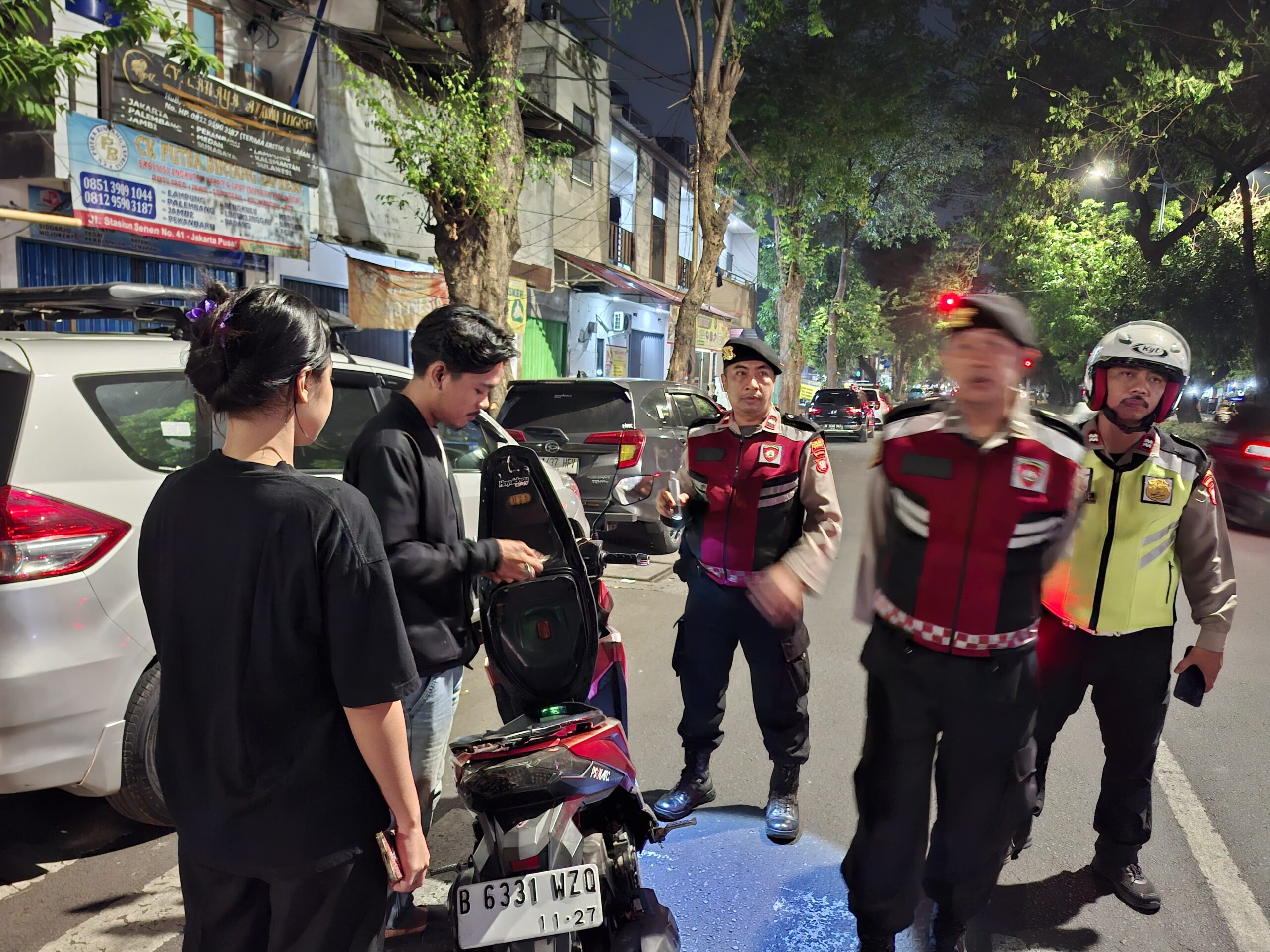 Operasi Kejahatan Jalanan di Pasar Senen, Polisi Amankan Dua Motor Tanpa Surat Kendaraan