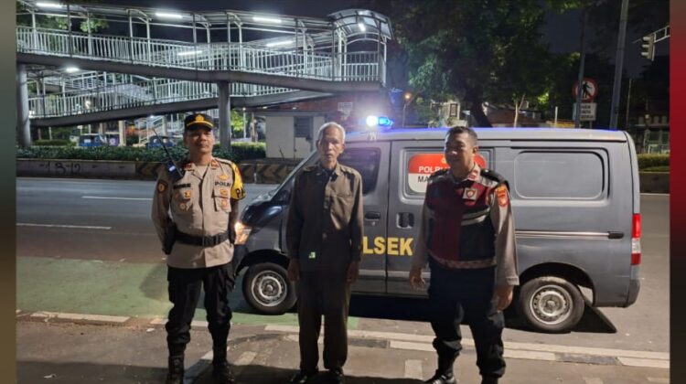 Polsek Senen Intensifkan Patroli dan Strong Point Jelang Pagi, Antisipasi Tawuran dan Kejahatan Jalanan