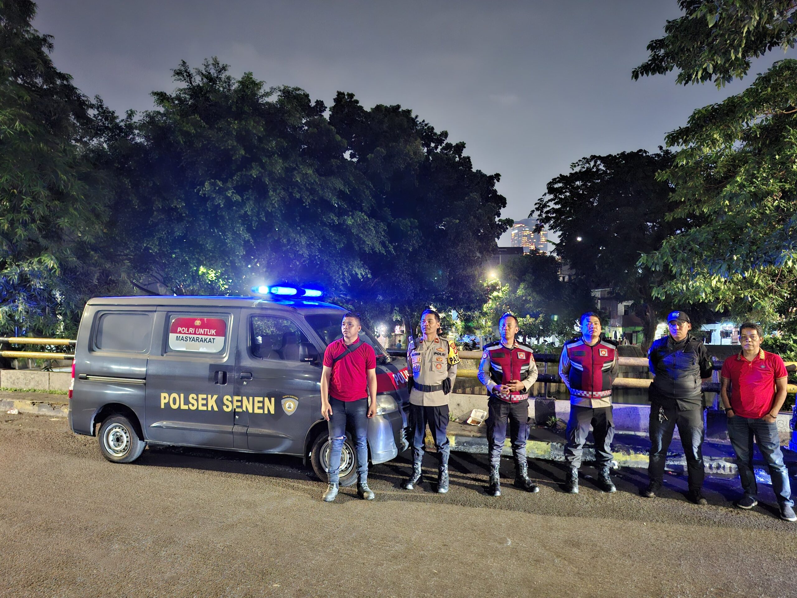 Patroli Gabungan Tiga Pilar Senen Digelar, Antisipasi Kerawanan Kamtibmas pada Malam Hari
