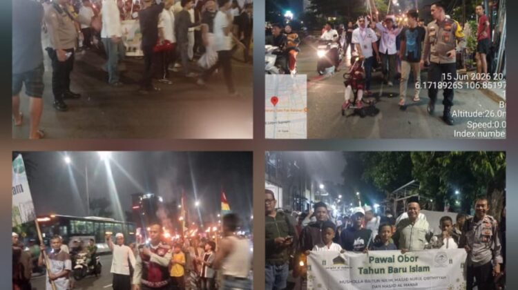 Ribuan Warga Semarakkan Pawai Obor Sambut Tahun Baru Islam 1448 H di Kecamatan Senen