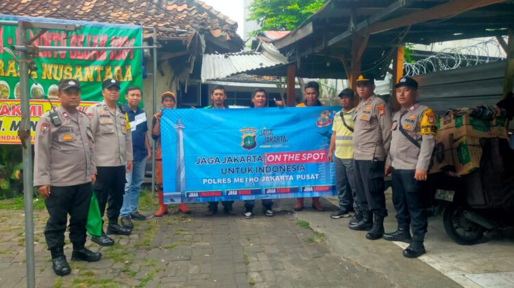 Polsek Senen Gelar “Jaga Jakarta On The Spot”, Ajak Warga Perkuat Sinergi Jaga Kamtibmas