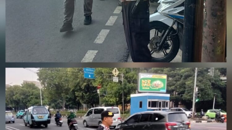 Polsek Senen Intensifkan Pengaturan Lalu Lintas Pagi, Arus Kendaraan di Paseban dan Kramat Lancar