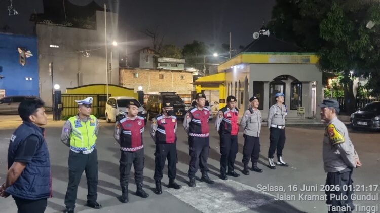 Apel Operasi Cipta Kondisi, Polsek Johar Baru Persempit Ruang Gerak Pelaku Kejahatan Jalanan