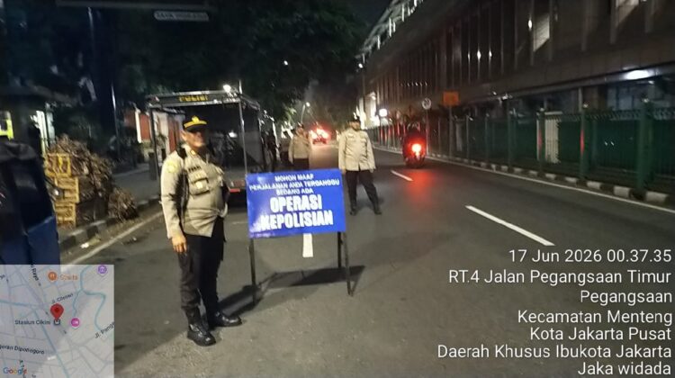 Razia Cipkon Menteng di Jalan Pegangsaan Timur, Polisi Tindak Motor Tanpa Surat