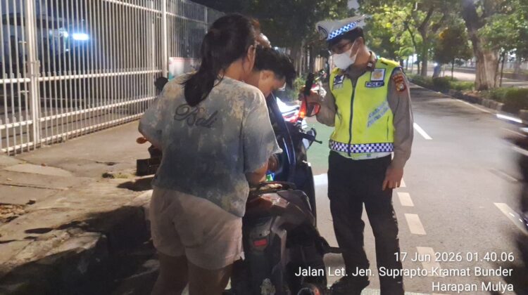 Operasi Cipta Kondisi Dini Hari, Polsek Johar Baru Persempit Ruang Gerak Pelaku Kejahatan Jalanan