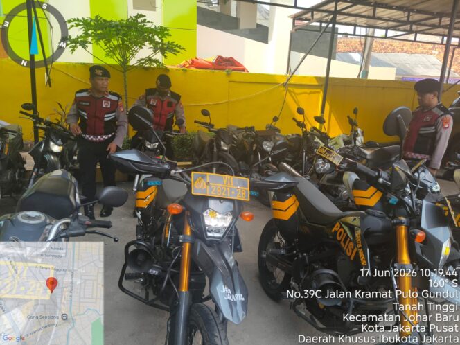 
					Cek Kesiapan Armada Patroli, Polsek Johar Baru Pastikan Pelayanan Masyarakat Tetap Optimal
