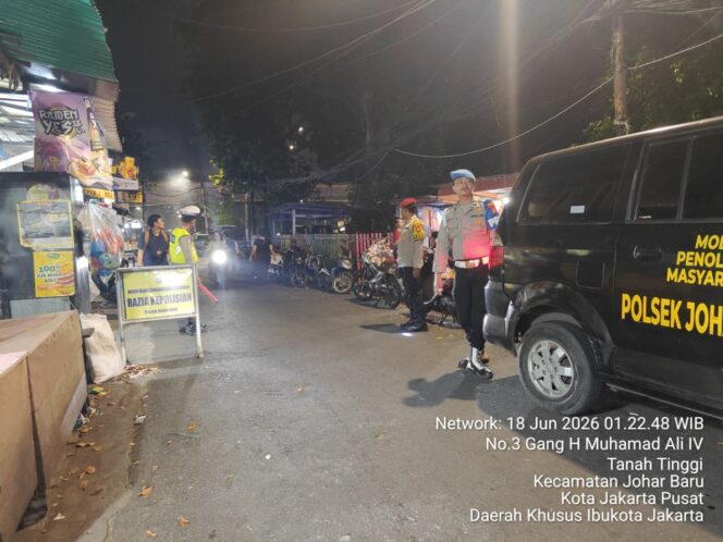
					Gelar Patroli Stasioner, Polsek Johar Baru Tekan Angka Kriminalitas dan Ciptakan Rasa Aman Warga