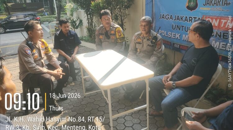 Jaga Jakarta On The Spot, Polsek Metro Menteng Perkuat Sinergi dengan Pengurus Gereja Bethel Indonesia
