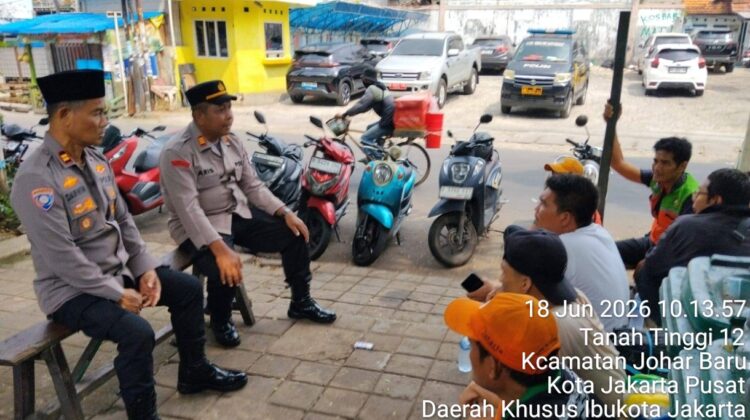 Jaga Jakarta On The Spot, Polsek Johar Baru Perkuat Sinergi Warga Ciptakan Kamtibmas Kondusif
